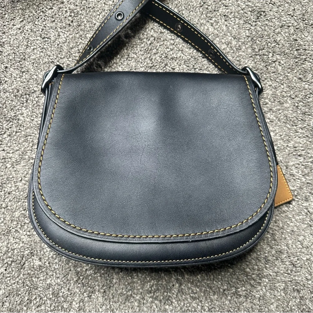 Coach Saddlebag 23 75th Anniversary Crossbody in Black - Picture 2 of 11